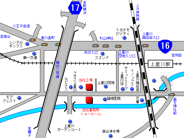 ロータスナミキ　スバルショップ上星川　地図